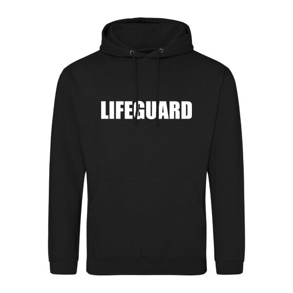 Unisex Hoodie Lifeguard Schriftzug Größe S-3XL