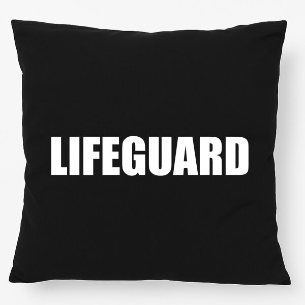 Kissen Lifeguard Schriftzug 40x40cm