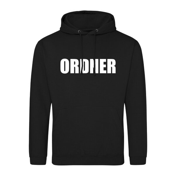 Unisex Hoodie Ordner Schriftzug Größe S-3XL