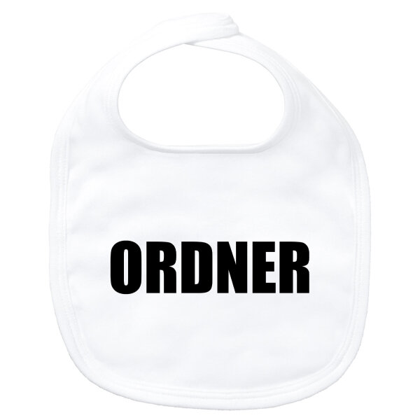 Baby Lätzchen Ordner Schriftzug