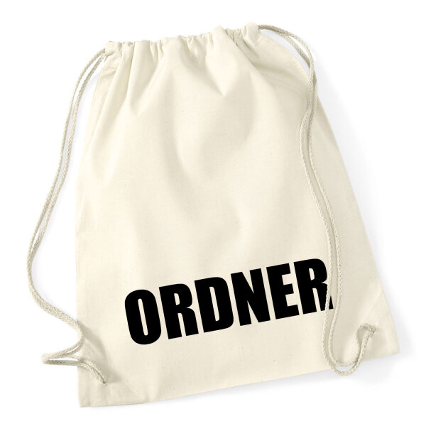 Turnbeutel Ordner Schriftzug 12 Liter