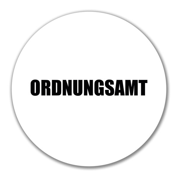 Aufkleber Ordnungsamt Schriftzug 10cm Sticker