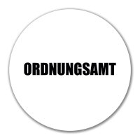 Aufkleber Ordnungsamt Schriftzug 10cm Sticker