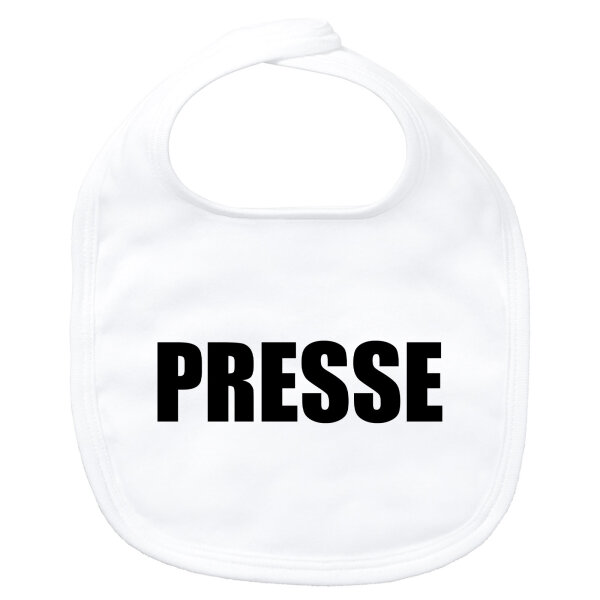 Baby Lätzchen Presse Schriftzug