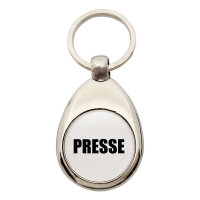 Schlüsselanhänger Presse Schriftzug