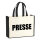 Jutetasche Presse Schriftzug 21 Liter Black