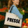 Jutetasche Presse Schriftzug 21 Liter Black
