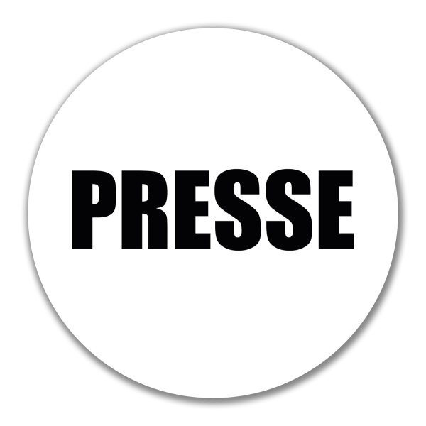 Aufkleber Presse Schriftzug 10cm Sticker