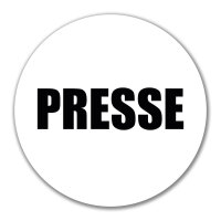 Aufkleber Presse Schriftzug 10cm Sticker