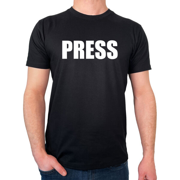 Herren T-Shirt Press Schriftzug Größe S-3XL