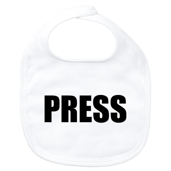 Baby Lätzchen Press Schriftzug