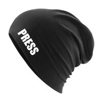 Beanie Press Schriftzug