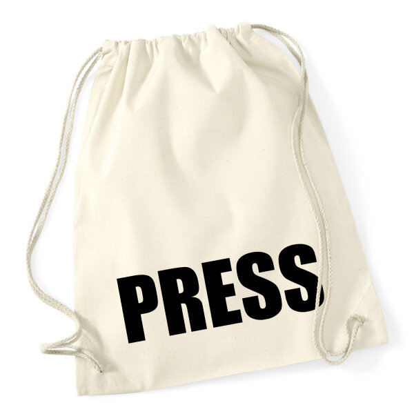 Turnbeutel Press Schriftzug 12 Liter