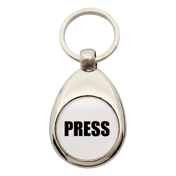 Schlüsselanhänger Press Schriftzug