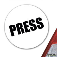 Aufkleber Press Schriftzug 10cm Sticker