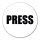 Aufkleber Press Schriftzug 10cm Sticker