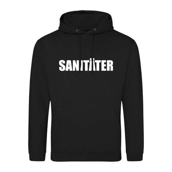 Unisex Hoodie Sanitäter Schriftzug Größe S-3XL