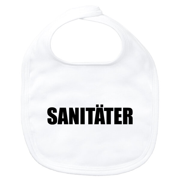 Baby Lätzchen Sanitäter Schriftzug