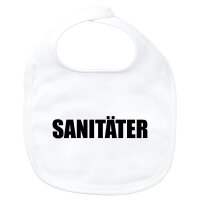 Baby Lätzchen Sanitäter Schriftzug