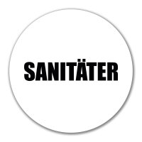 Aufkleber Sanitäter Schriftzug 10cm Sticker