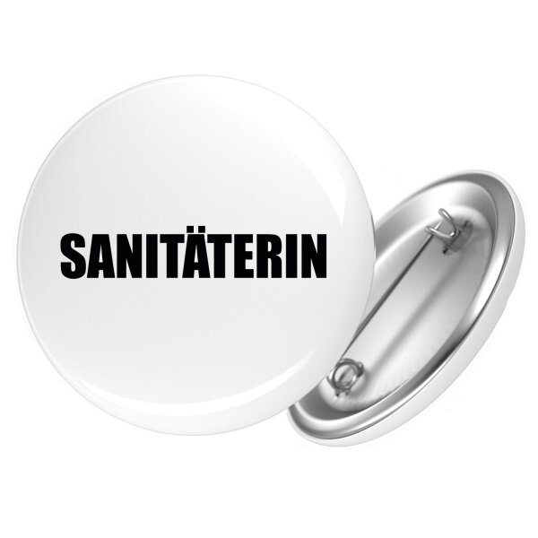 Button Sanitäterin Schriftzug