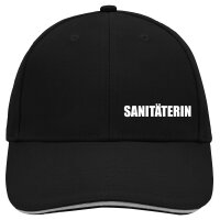 Cappy Mütze Sanitäterin Schriftzug
