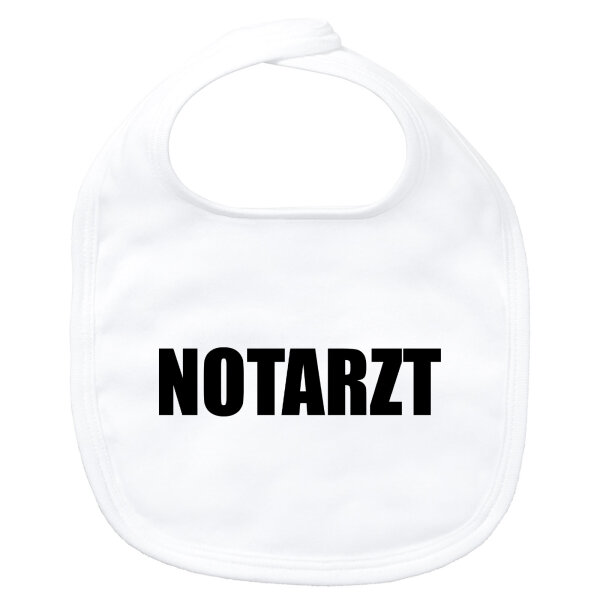 Baby Lätzchen Notarzt Schriftzug