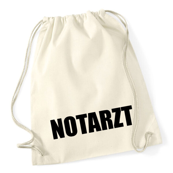 Turnbeutel Notarzt Schriftzug 12 Liter