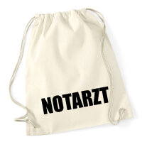Turnbeutel Notarzt Schriftzug 12 Liter