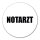 Aufkleber Notarzt Schriftzug 10cm Sticker