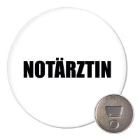 Magnet Notärztin Schriftzug 59mm Kühlschrankmagnet Flaschenöffner