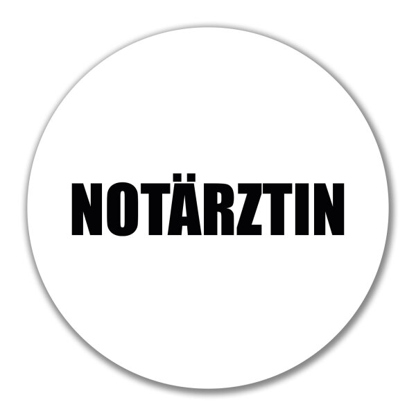 Aufkleber Notärztin Schriftzug 10cm Sticker