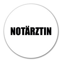 Aufkleber Notärztin Schriftzug 10cm Sticker