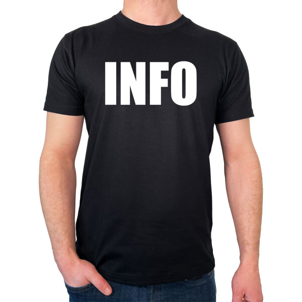 Herren T-Shirt Info Symbol Größe S-3XL
