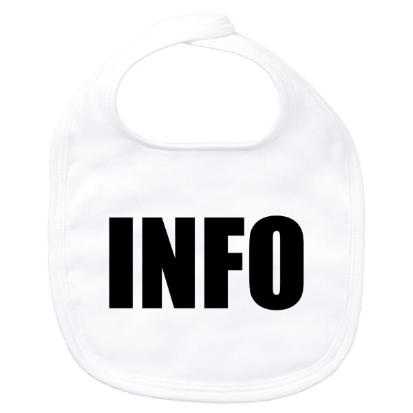 Baby Lätzchen Info Symbol