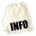 Turnbeutel Info Symbol 12 Liter