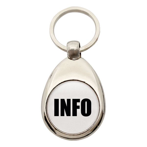 Schlüsselanhänger Info Symbol