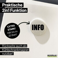 Magnet Info Symbol 59mm Kühlschrankmagnet Flaschenöffner