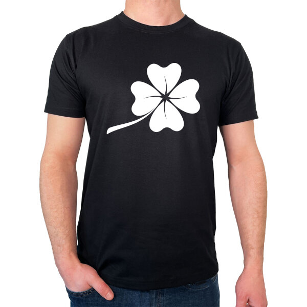 Herren T-Shirt Kleeblatt Silhouette Größe S-3XL