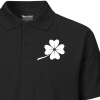 Herren Polo Shirt Kleeblatt Silhouette