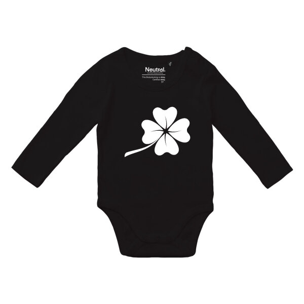 Babybody Kleeblatt Silhouette, Bio-Baumwolle