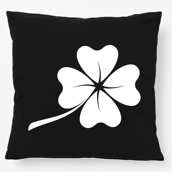 Kissen Kleeblatt Silhouette 40x40cm