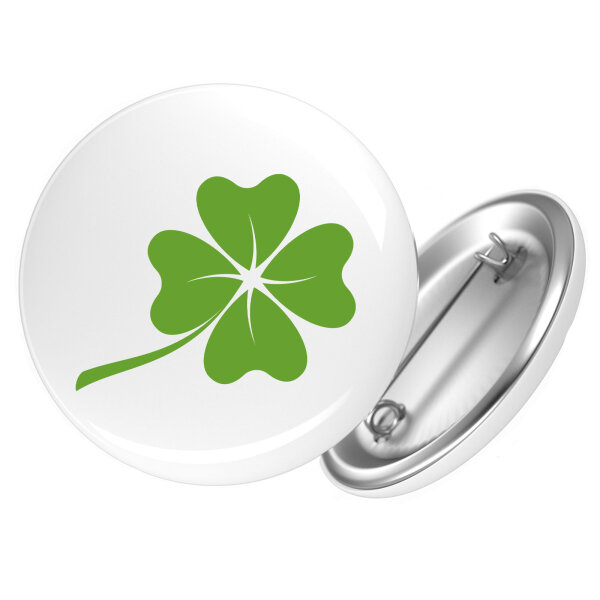 Button Kleeblatt Silhouette