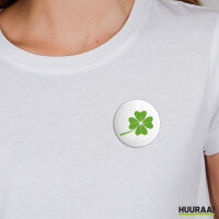 Button Kleeblatt Silhouette