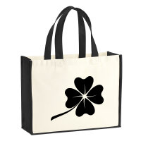 Jutetasche Kleeblatt Silhouette 21 Liter Black