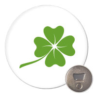 Magnet Kleeblatt Silhouette 59mm Kühlschrankmagnet...