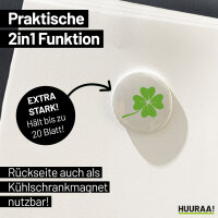 Magnet Kleeblatt Silhouette 59mm Kühlschrankmagnet Flaschenöffner