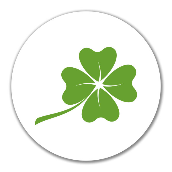 Aufkleber Kleeblatt Silhouette 10cm Sticker