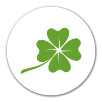 Aufkleber Kleeblatt Silhouette 10cm Sticker