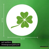 Aufkleber Kleeblatt Silhouette 10cm Sticker
